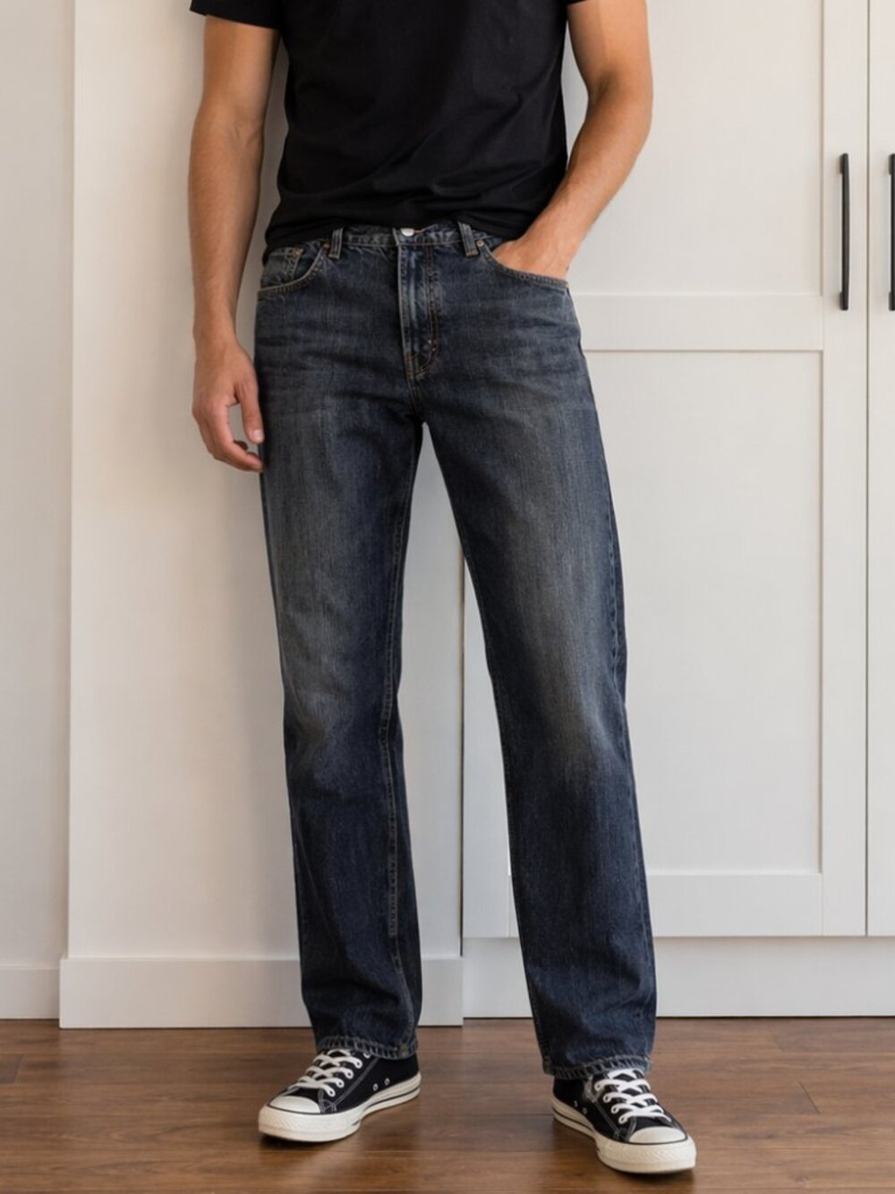 Banana Republic Relaxed Fit Blue Jeans 100% Cotton Straight Leg | 35x34